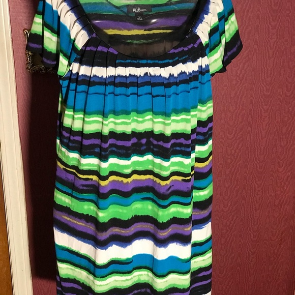 Summer Dress Brown &Tan byR&M Richards - Picture 2 of 8